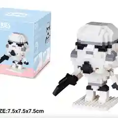 Белый конструктор блочный 3 d фигурки, Звездные Войны, (Star wars: Дарт Вейдер, Йода, Штурмовик)