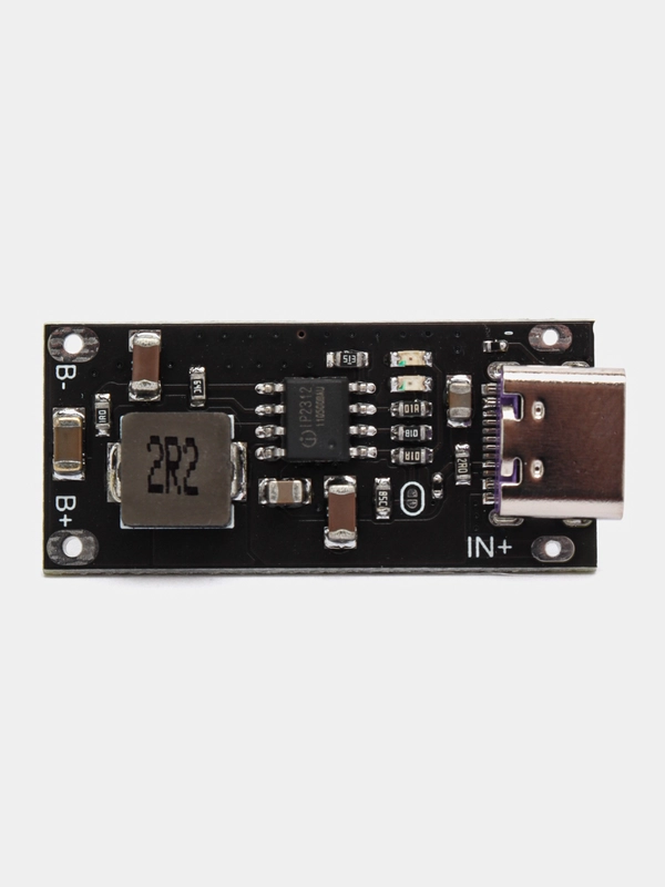 Контроллер заряда литиевых аккумуляторов/Модуль IP2312 с USB Type C 3А