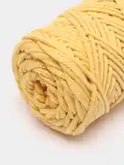 Лимонный хлопковый шнур для вязания, З мм / 100 м, хлопок