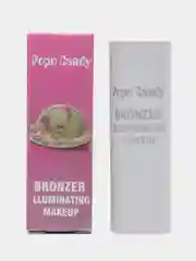 Медный хайлайтер для лица со спонжем Bronzer Popo Candy
