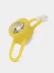 Лимонный утка в шлеме и очках с пропеллером, в машину
