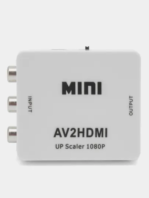 Переходник-адаптер с RCA AV тюльпанов на HDMI конвертер