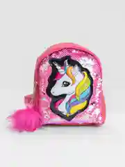 Розовый детский рюкзак с единорогом