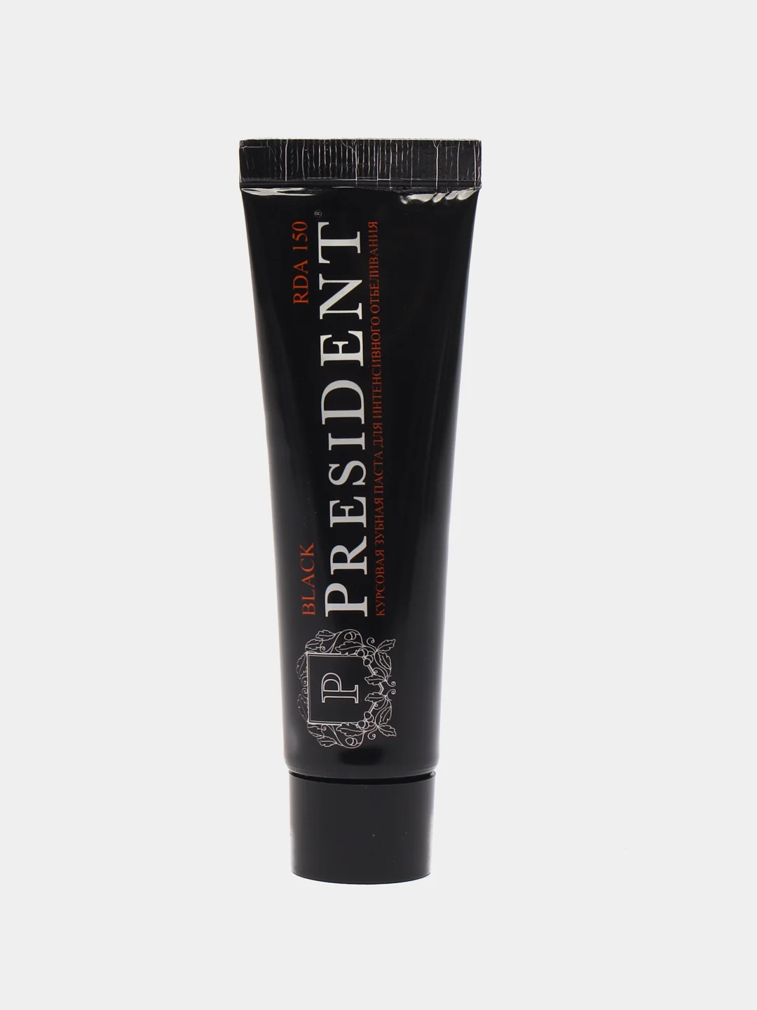 Зубная паста PRESIDENT Black "Отбеливающая", 50 мл