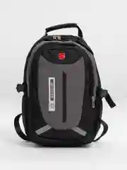 Серый рюкзак школьный, универсальный, для старшей школы, с USB и AUX