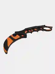 Нож деревянный, керамбит, КС ГО, CS GO, цветной принт, камуфляж не наклейка