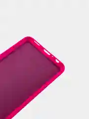 Тёмно-розовый чехол для Samsung Galaxy A23, силиконовый, закрытый низ, бархат внутри Silicone Cover