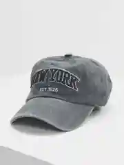 Серебряный мужская кепка, бейсболка с надписью "NEW YORK"