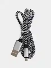 Серый плетёный зарядный кабель Micro-USB, Lightning, зарядка на Андроид, Айфон, 1 м, 2 м