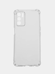 Чехол для Oppo A16, прозрачный, силиконовый