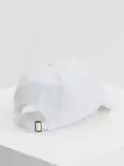 Белый однотонная кепка, бейсболка, унисекс