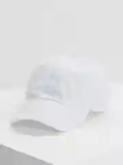 Белый однотонная кепка, бейсболка, унисекс