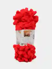 Красный пряжа Alize Puffy, 5 штук, петельки большие