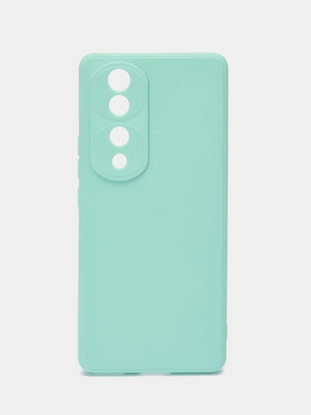 Бирюзовый чехол для Honor 70 Pro / 70 Pro Plus / Хонор 70 Про Плюс прозрачный силиконовый
