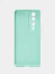 Бирюзовый чехол для Honor 70 Pro / 70 Pro Plus / Хонор 70 Про Плюс прозрачный силиконовый