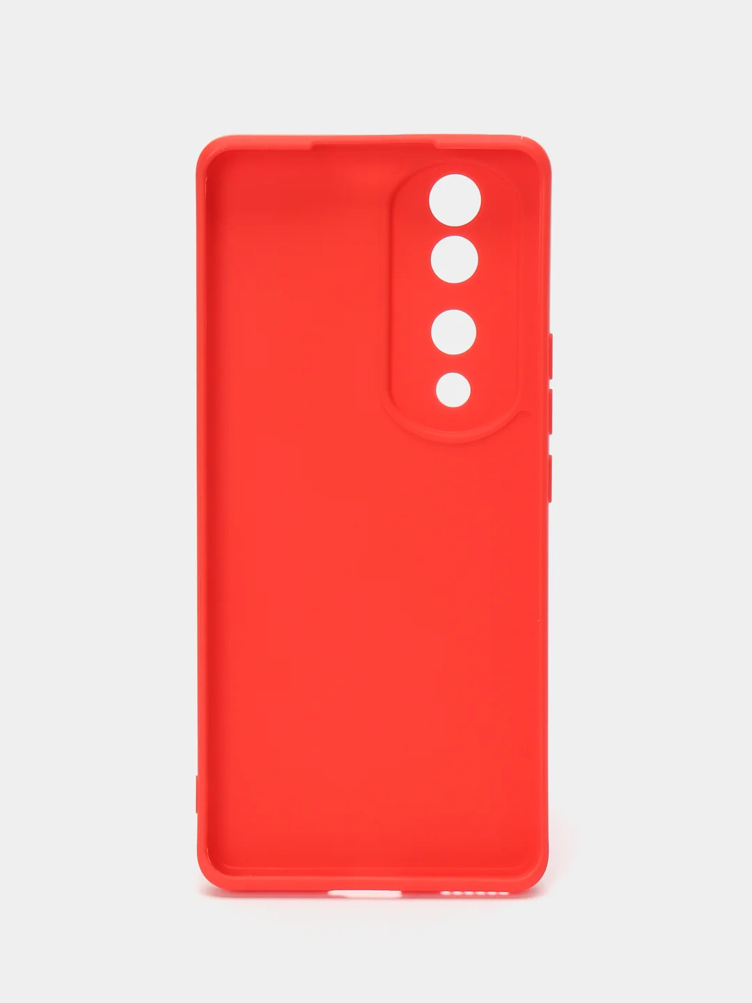 Красный чехол для Honor 70 Pro / 70 Pro Plus / Хонор 70 Про Плюс прозрачный силиконовый
