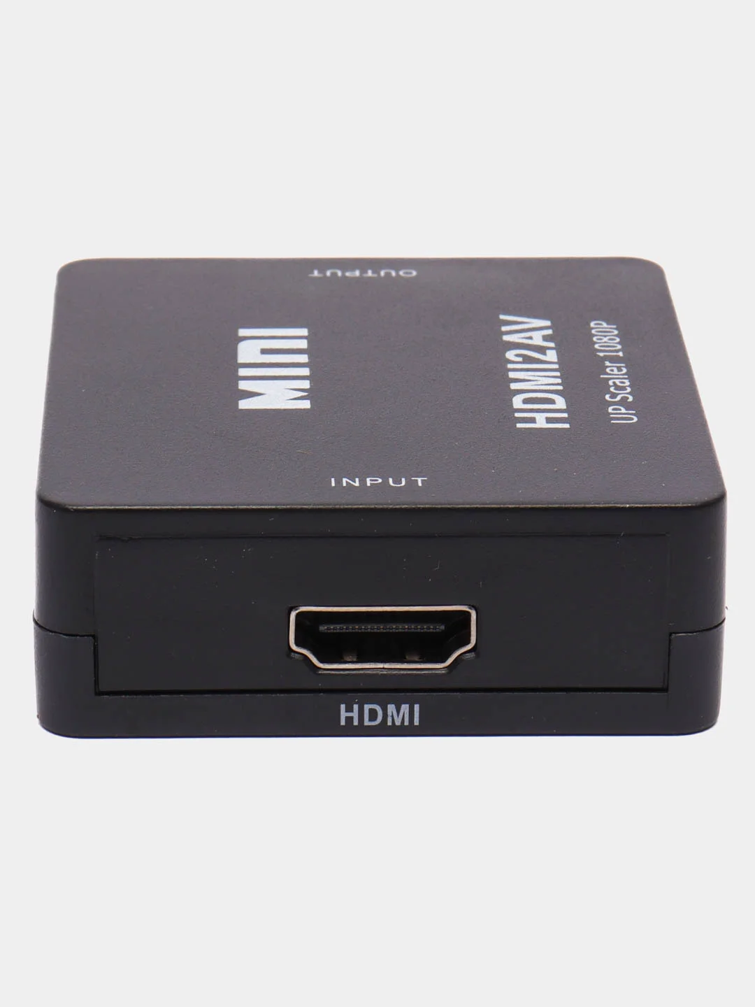 Черный переходник-адаптер с HDMI на тюльпаны AV, RCA конвертер