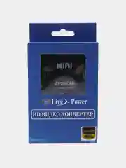 Черный переходник-адаптер с RCA AV тюльпанов на HDMI конвертер