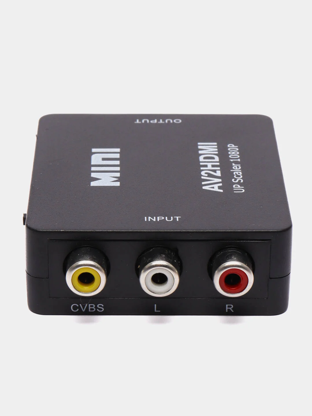 Черный переходник-адаптер с RCA AV тюльпанов на HDMI конвертер