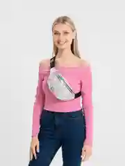 Серебряный поясная сумка, сумка на пояс, женская, детская