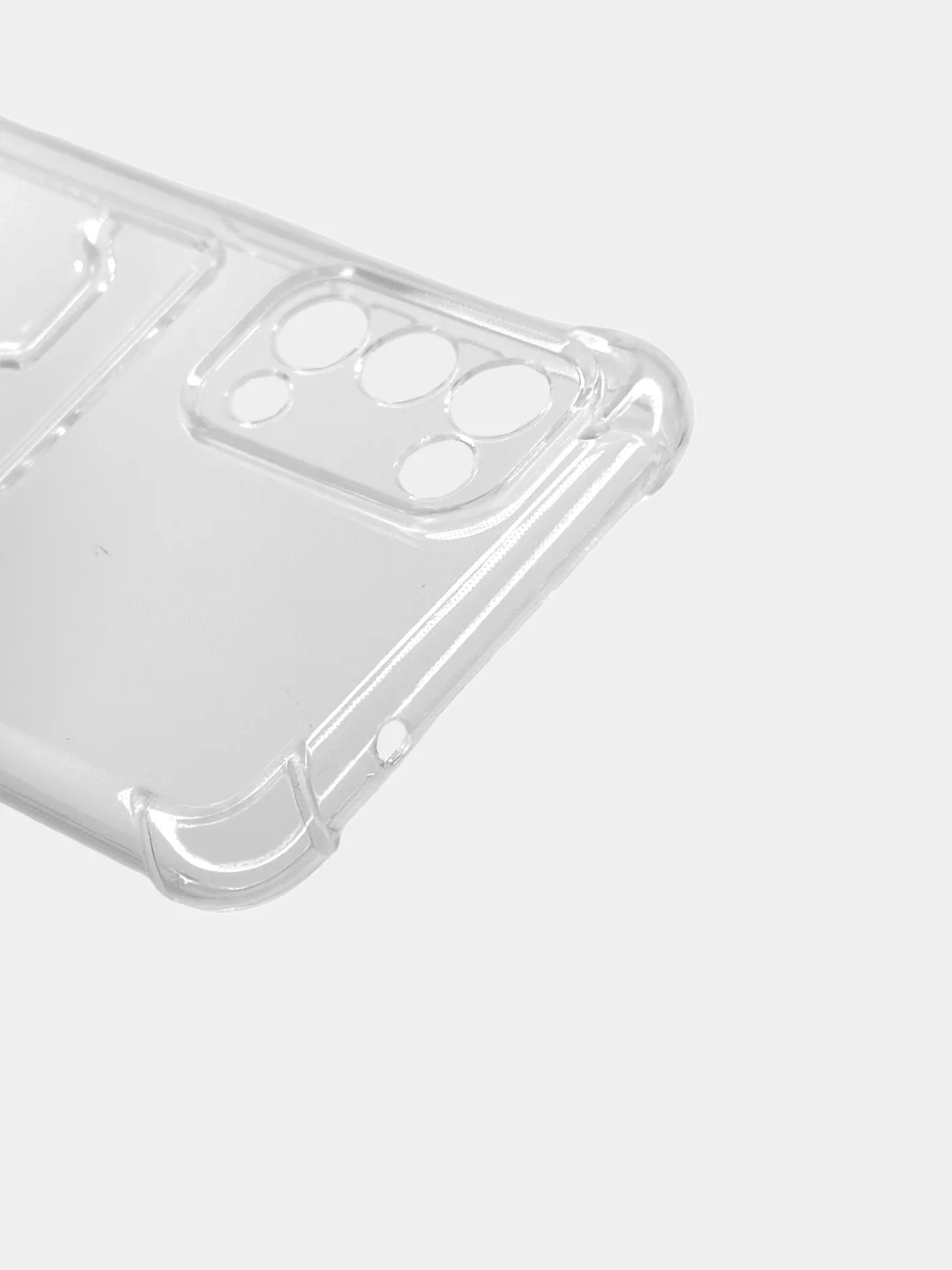 Чехол для Oppo Reno 5 / Оппо Рено 5 прозрачный, с карманом для карты