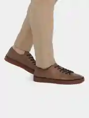 Бежевый мужские кеды, натуральная кожа TENDANCE