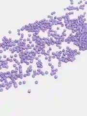 Лавандовый бисер стекляный, бисер крупный, разнокалиберный