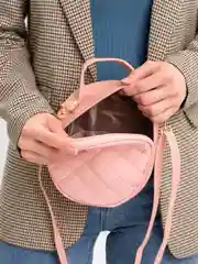 Розовый сумка женская, маленькая сумка, мини сумка