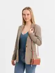 Коралловый меланж сумка Кросс-боди (Клатч)/ Сумка женская на плечо