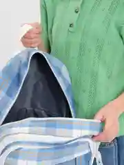 Голубой рюкзак школьный