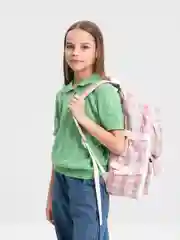 Розовый рюкзак школьный