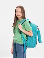 Бирюзовый рюкзак школьный