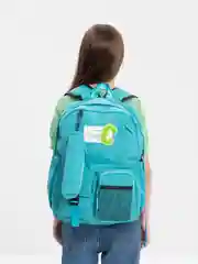 Бирюзовый рюкзак школьный