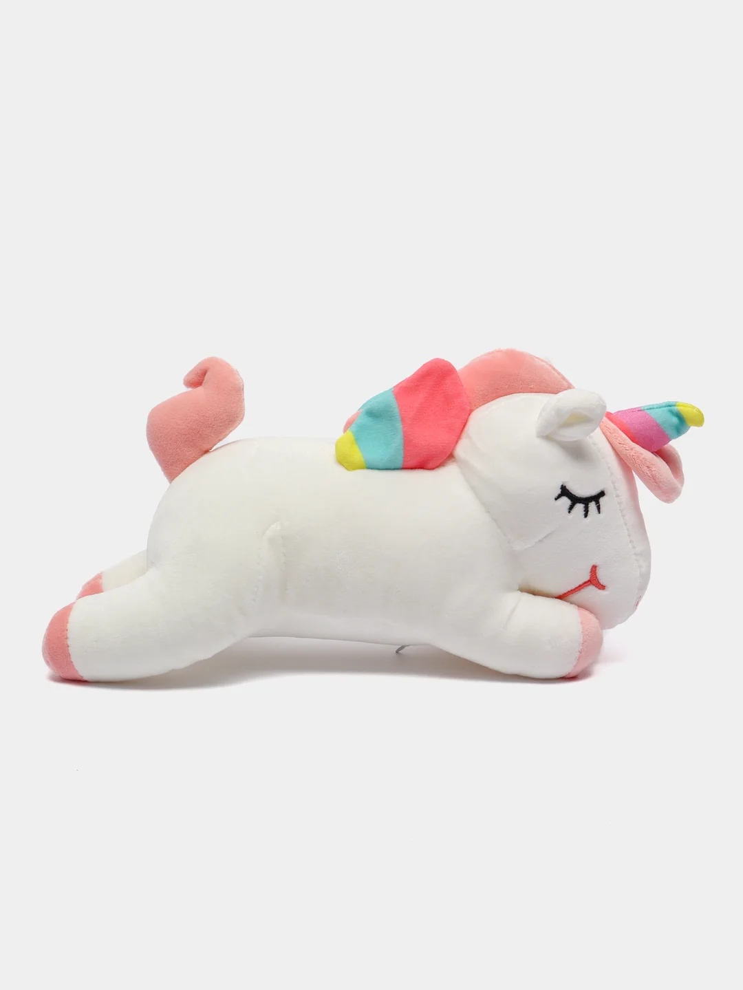 Белый мягкая игрушка "Единорог" (Unicorn), белый и розовый, 30 см / Плюшевая игрушка "Единорог"