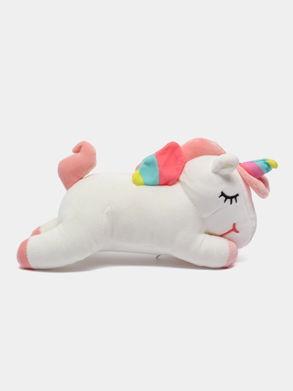 Мягкая игрушка "Единорог" (Unicorn), белый и розовый, 30 см / Плюшевая игрушка "Единорог"
