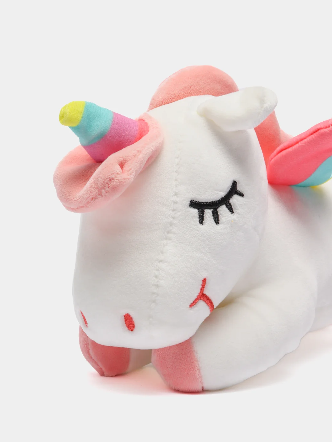 Белый мягкая игрушка "Единорог" (Unicorn), белый и розовый, 30 см / Плюшевая игрушка "Единорог"