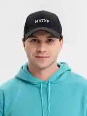 Черный кепка унисекс с татарским принтом, кепка с вышивкой