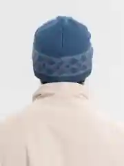 Темно-синий мужская шапка "Стен" с подкладом на флисе