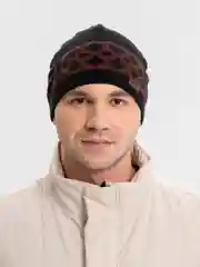 Угольный мужская шапка "Стен" с подкладом на флисе