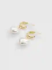 Белый серьги