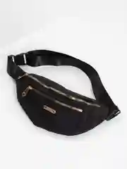 Черный женская поясная сумка бананка, сумка на пояс, сумка через плечо
