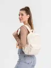 Белый женский рюкзак однотонный, 5 цветов