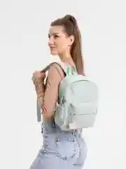 Зеленый женский рюкзак однотонный, 5 цветов