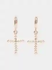 Серьги кресты, сережки крестики, 2 штуки
