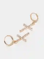 Серьги кресты, сережки крестики, 2 штуки