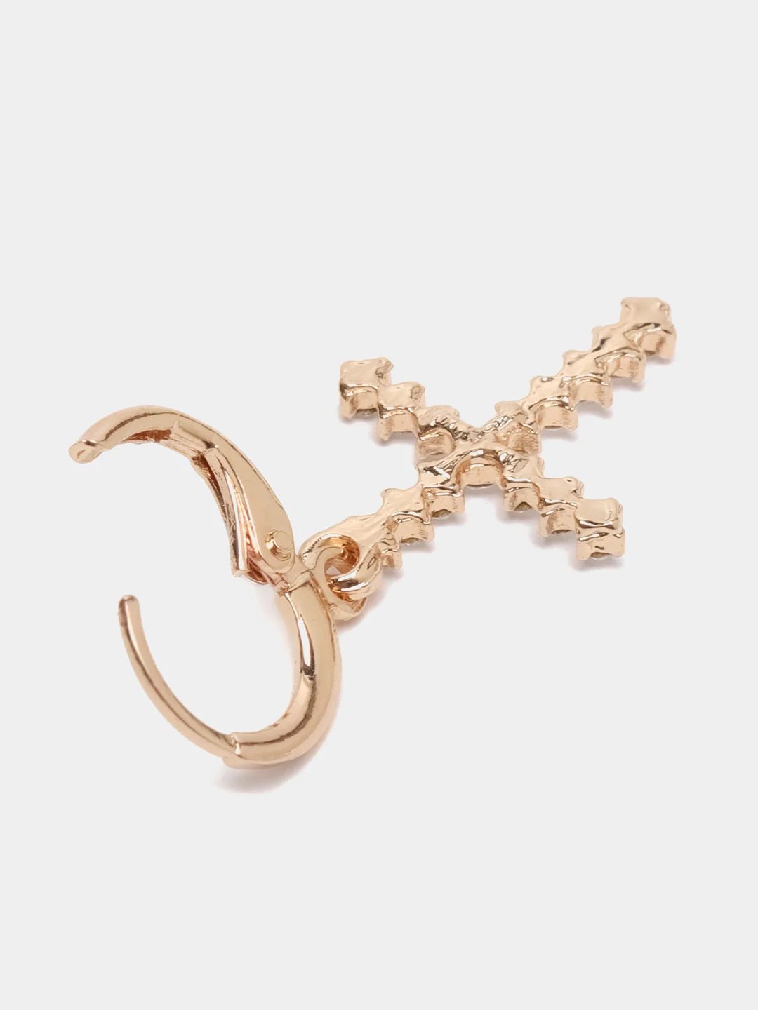 Серьги кресты, сережки крестики, 2 штуки