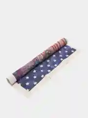 Синий меланж ткань для рукоделия и шитья, хлопок: двунитка, 80х40 см