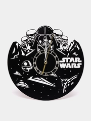 Часы настенные, часы из дерева "Star Wars"