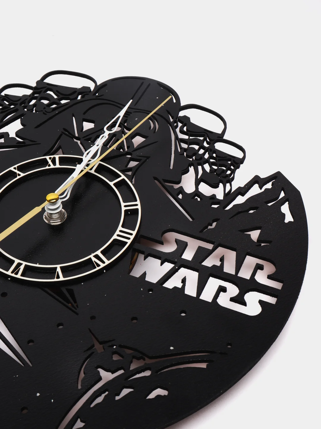 Часы настенные, часы из дерева "Star Wars"