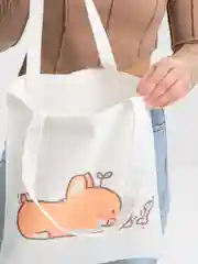 Лимонный шоппер сумка  "Забавные корги"